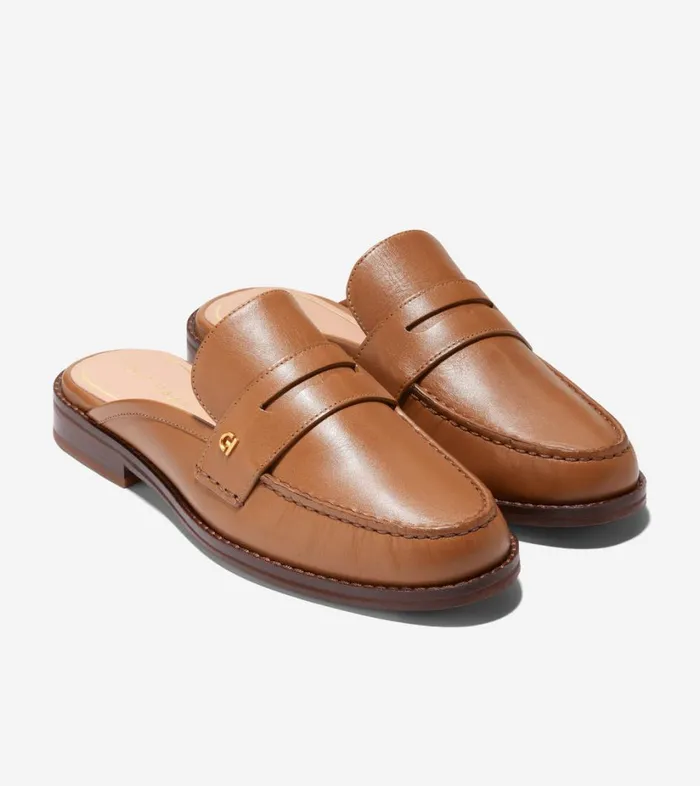Loafers Women Cole Haan Lux Pinch Penny Loafer Mules Pecan Loafers Women Cole Haan Lux Pinch Penny Loafer Mules Pecan