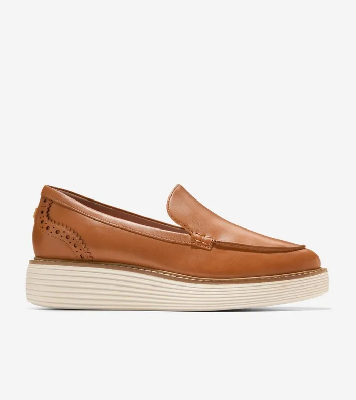 Loafers Women Cole Haan riginalGrand Platform Venetian Loafer Pecan Ivory