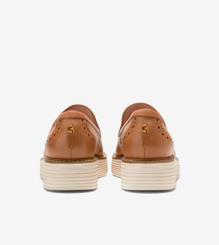 Loafers Women Cole Haan riginalGrand Platform Venetian Loafer Pecan Ivory Loafers Women Cole Haan riginalGrand Platform Venetian Loafer Pecan Ivory