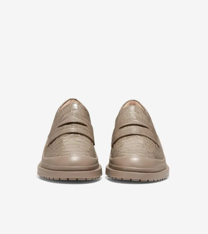 Loafers Women Cole Haan Westerly Loafer Irish Coffee Croc Print Loafers Women Cole Haan Westerly Loafer Irish Coffee Croc Print