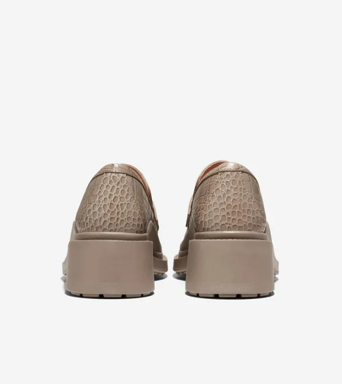Loafers Women Cole Haan Westerly Loafer Irish Coffee Croc Print Loafers Women Cole Haan Westerly Loafer Irish Coffee Croc Print
