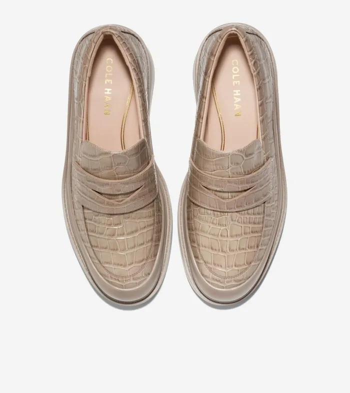 Loafers Women Cole Haan Westerly Loafer Irish Coffee Croc Print Loafers Women Cole Haan Westerly Loafer Irish Coffee Croc Print