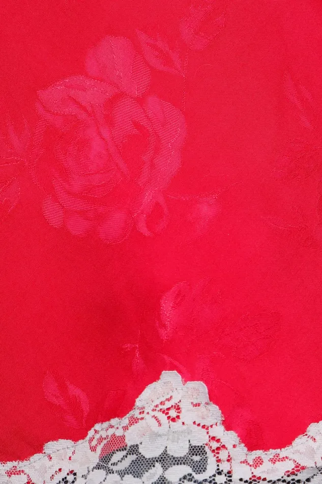 LOANNE Top Jacquard Fushia Women Rouje Blouses and Tops