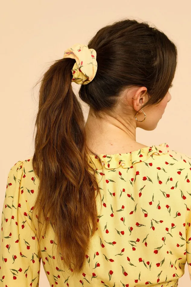 LOULOU Scrunchie Mini Tulipe Paille Women Rouje Jewelry and Accessories