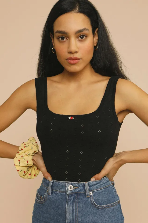 LOULOU Scrunchie Mini Tulipe Paille Women Rouje Jewelry and Accessories