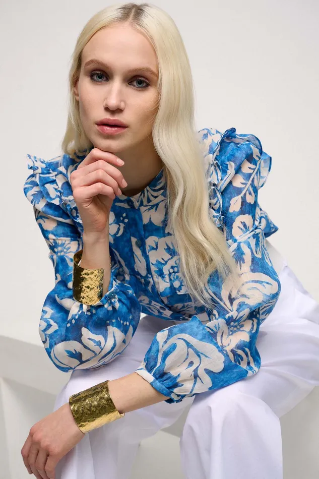 Luisa Spagnoli Blouses And Shirts Bacca Avio Blue 8211 Women