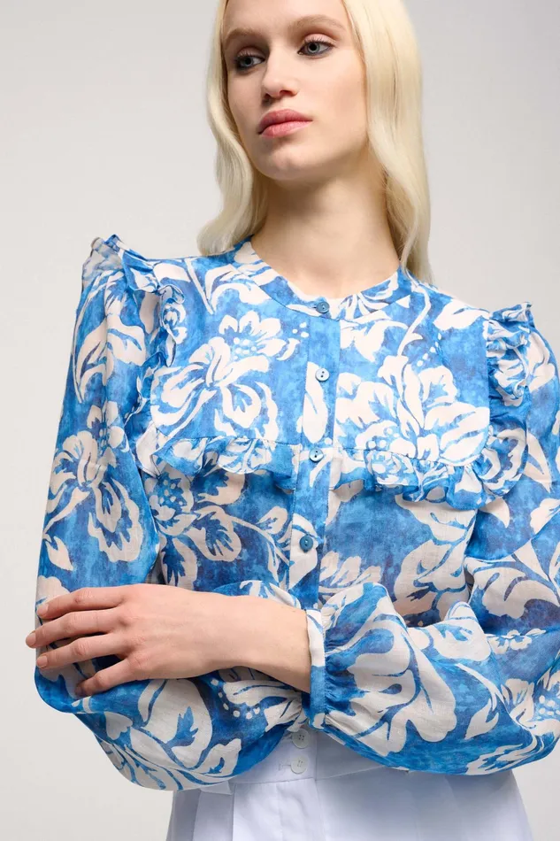 Luisa Spagnoli Blouses And Shirts Bacca Avio Blue 8211 Women Luisa Spagnoli Blouses And Shirts Bacca Avio Blue 8211 Women