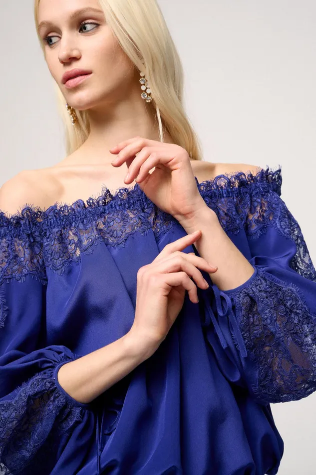 Luisa Spagnoli Blouses And Shirts Balia Bluette 8211 Women