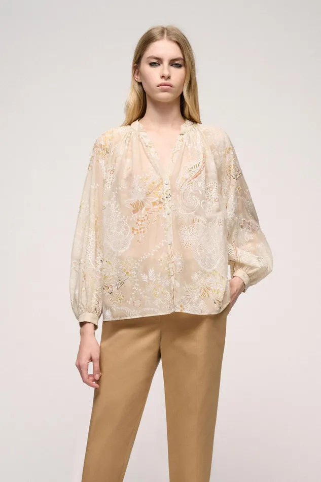 Luisa Spagnoli Blouses And Shirts Beneficio Ivory 8211 Women