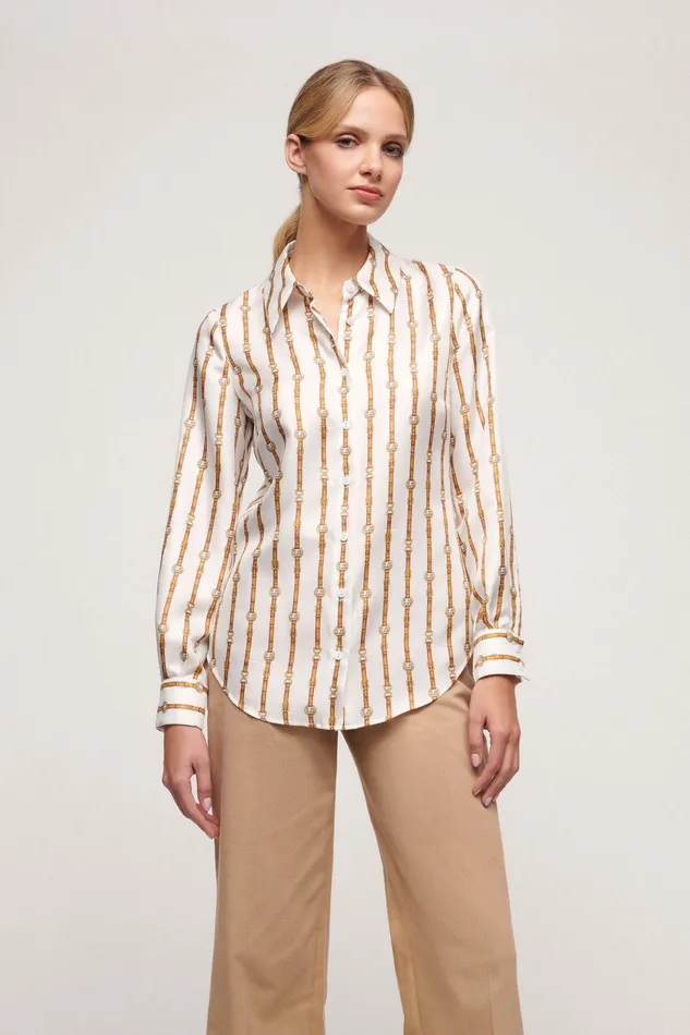 Luisa Spagnoli Blouses And Shirts Blasone Cream 8211 Women