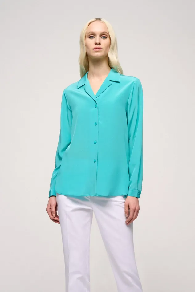 Luisa Spagnoli Blouses And Shirts Bond Turquoise 8211 Women