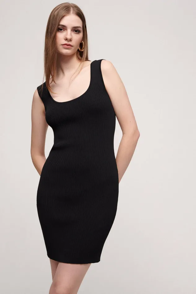 Luisa Spagnoli Dresses and Jumpsuits Calendula Black 8211 Women