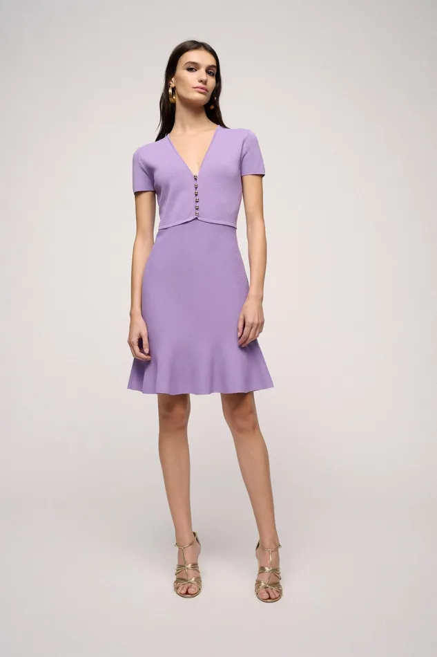 Luisa Spagnoli Dresses and Jumpsuits Ceratura Purple 8211 Women