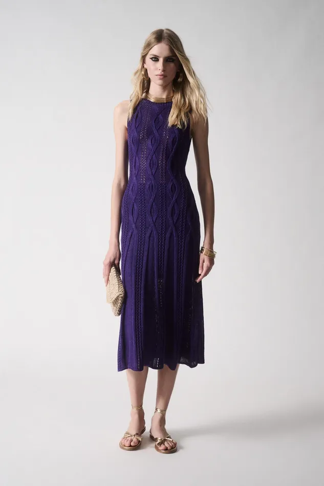 Luisa Spagnoli Dresses and Jumpsuits Cerchia Purple 8211 Women Luisa Spagnoli Dresses and Jumpsuits Cerchia Purple 8211 Women