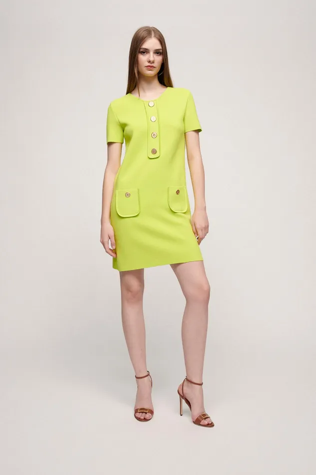 Luisa Spagnoli Dresses and Jumpsuits Citronella Green 8211 Women Luisa Spagnoli Dresses and Jumpsuits Citronella Green 8211 Women