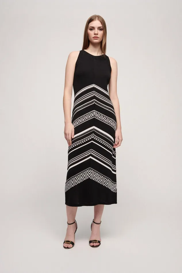 Luisa Spagnoli Dresses and Jumpsuits Complesso Blackcream 8211 Women