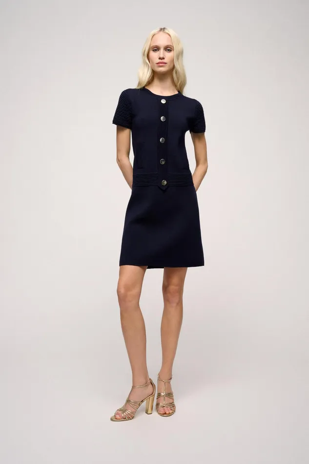 Luisa Spagnoli Dresses and Jumpsuits Madras Blue 8211 Women
