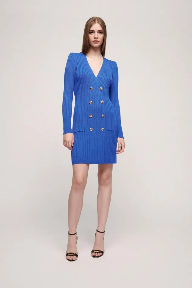 Luisa Spagnoli Dresses and Jumpsuits Mese Bluette 8211 Women Luisa Spagnoli Dresses and Jumpsuits Mese Bluette 8211 Women