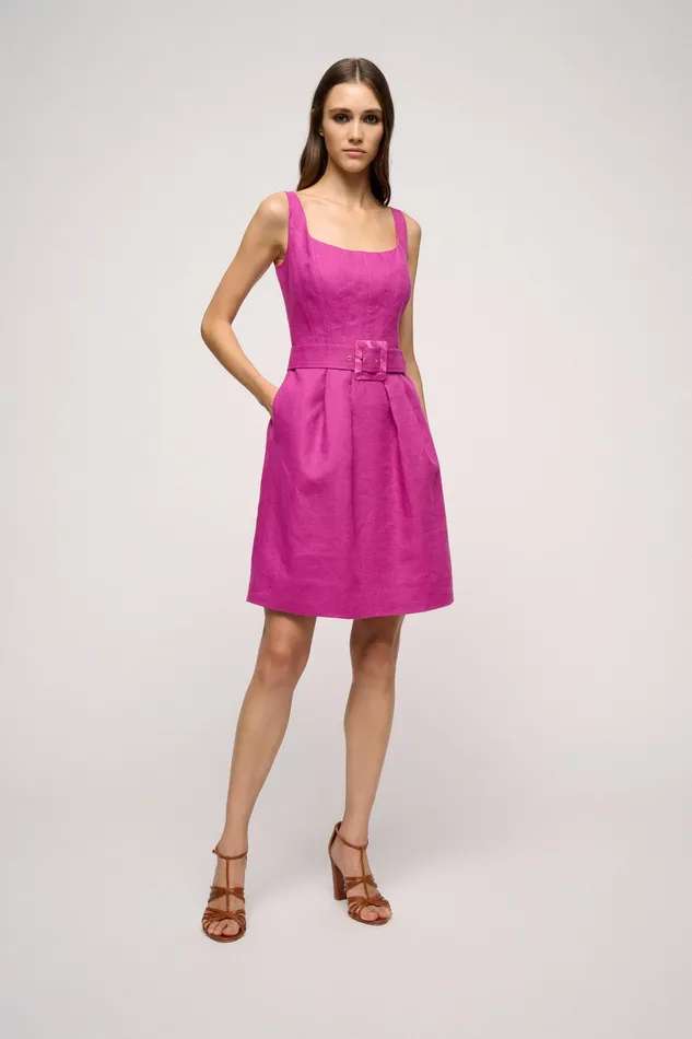 Luisa Spagnoli Dresses and Jumpsuits Piani Fuchsia 8211 Women