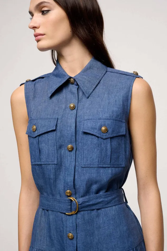 Luisa Spagnoli Dresses and Jumpsuits Principato Blue 8211 Women Luisa Spagnoli Dresses and Jumpsuits Principato Blue 8211 Women