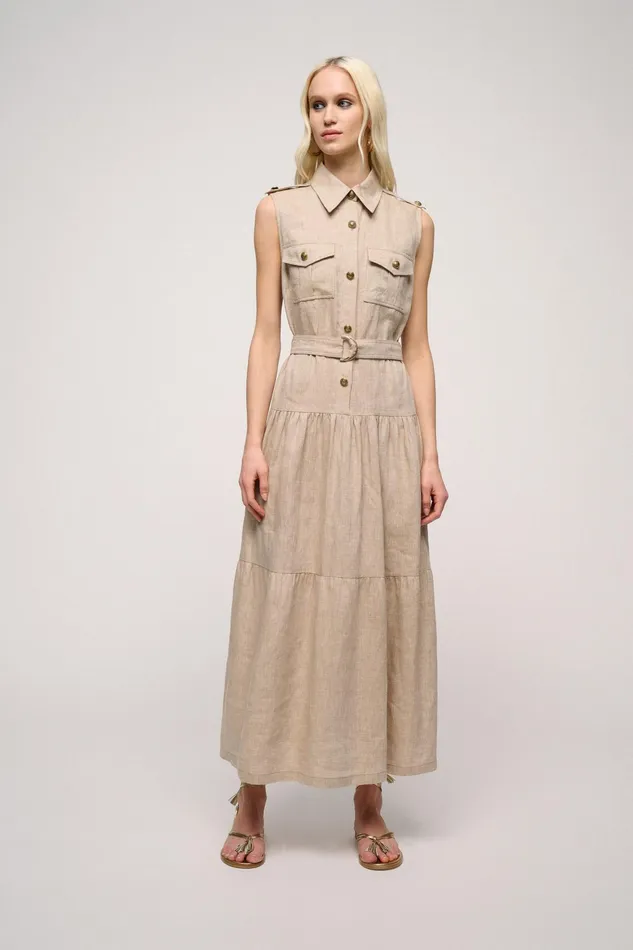 Luisa Spagnoli Dresses and Jumpsuits Principato Sand 8211 Women