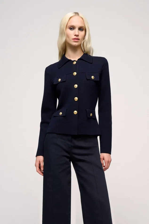Luisa Spagnoli Jackets and Blazers Melania Blue 8211 Women
