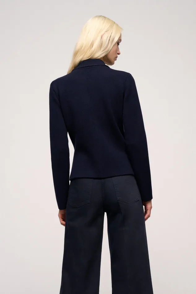 Luisa Spagnoli Jackets and Blazers Melania Blue 8211 Women Luisa Spagnoli Jackets and Blazers Melania Blue 8211 Women