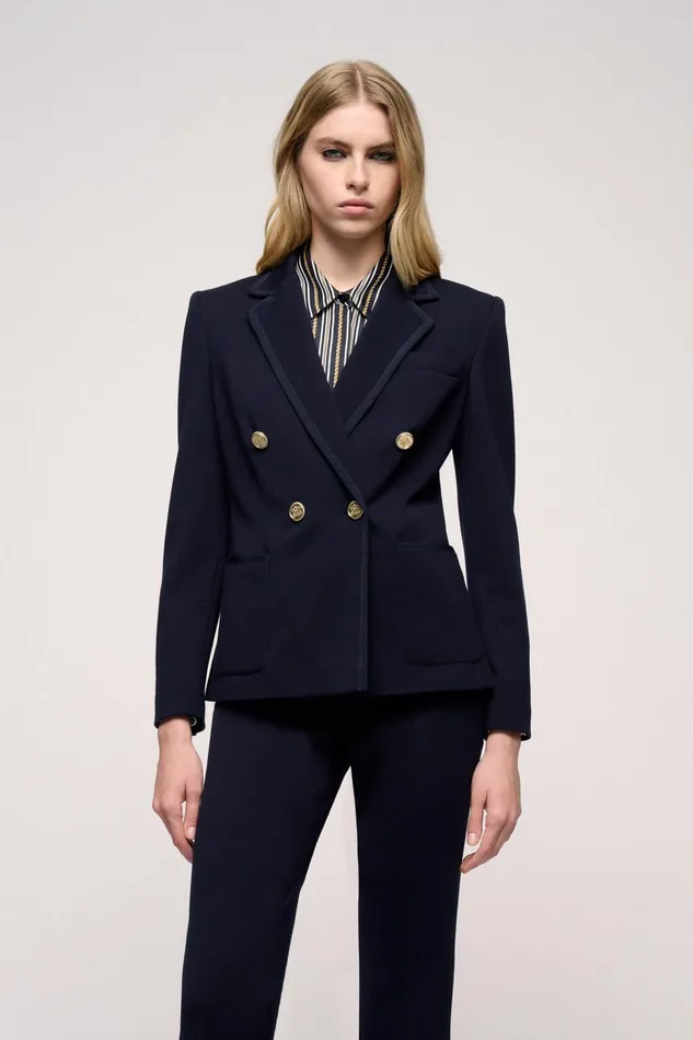 Luisa Spagnoli Jackets and Blazers Mindi Blue 8211 Women