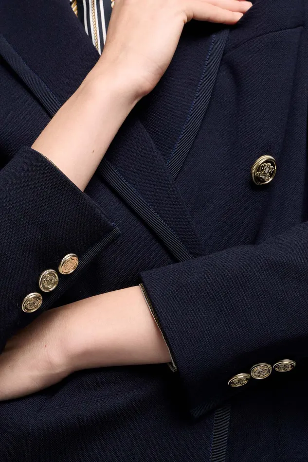 Luisa Spagnoli Jackets and Blazers Mindi Blue 8211 Women Luisa Spagnoli Jackets and Blazers Mindi Blue 8211 Women