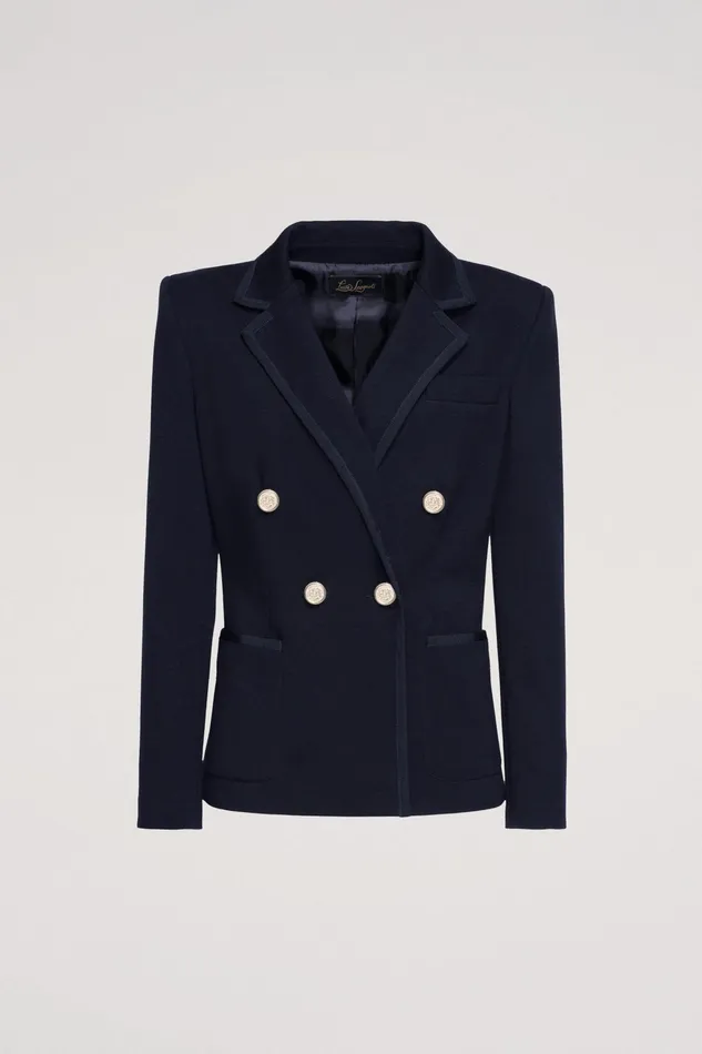 Luisa Spagnoli Jackets and Blazers Mindi Blue 8211 Women Luisa Spagnoli Jackets and Blazers Mindi Blue 8211 Women