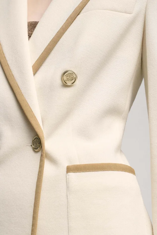 Luisa Spagnoli Jackets and Blazers Mindi Cream 8211 Women Luisa Spagnoli Jackets and Blazers Mindi Cream 8211 Women