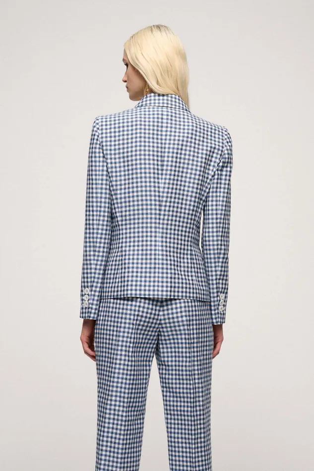 Luisa Spagnoli Jackets and Blazers Valorosa Bluecream 8211 Women Luisa Spagnoli Jackets and Blazers Valorosa Bluecream 8211 Women