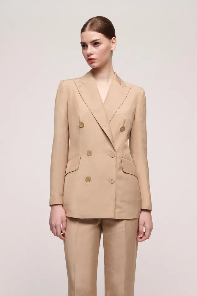 Luisa Spagnoli Jackets and Blazers Varanese Beige 8211 Women