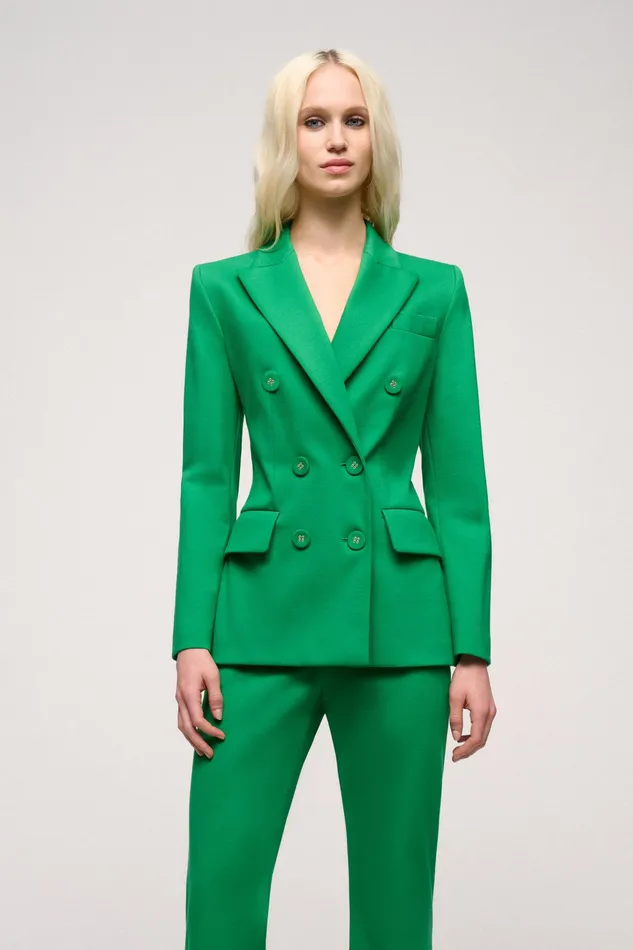 Luisa Spagnoli Jackets and Blazers Vega Green 8211 Women Luisa Spagnoli Jackets and Blazers Vega Green 8211 Women