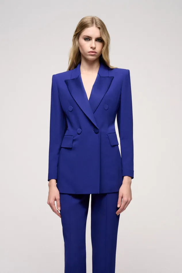 Luisa Spagnoli Jackets and Blazers Vegetale Bluette 8211 Women