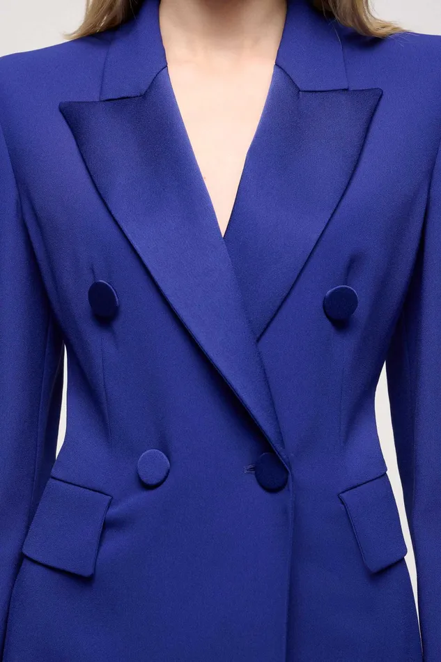 Luisa Spagnoli Jackets and Blazers Vegetale Bluette 8211 Women Luisa Spagnoli Jackets and Blazers Vegetale Bluette 8211 Women