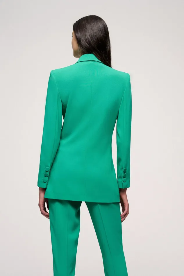 Luisa Spagnoli Jackets and Blazers Vegetale Emerald Green 8211 Women Luisa Spagnoli Jackets and Blazers Vegetale Emerald Green 8211 Women
