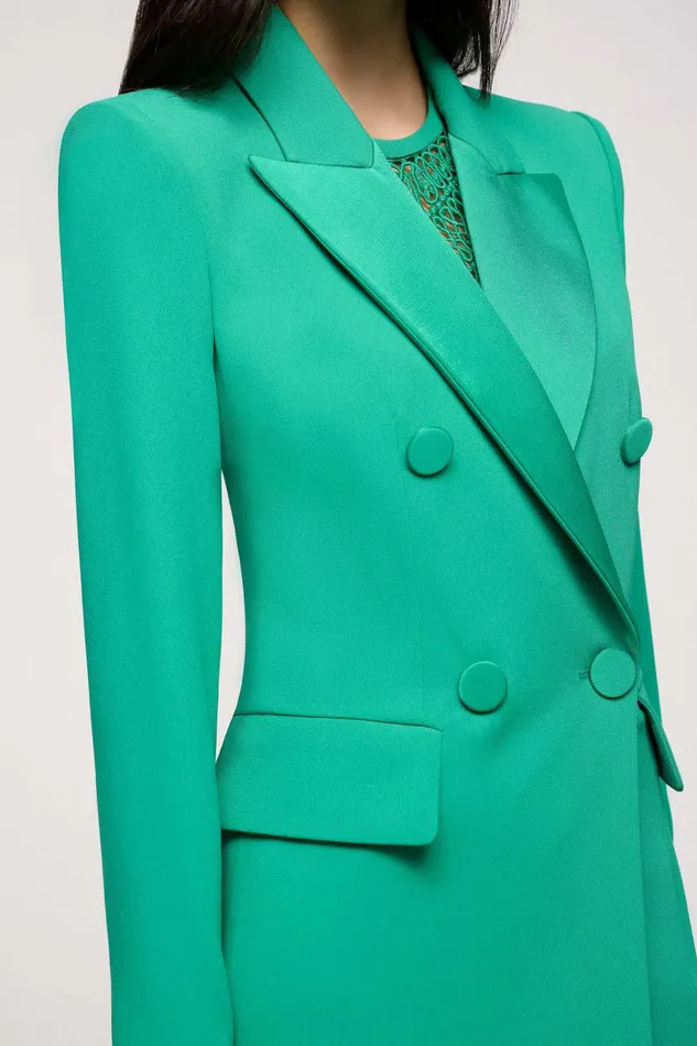 Luisa Spagnoli Jackets and Blazers Vegetale Emerald Green 8211 Women Luisa Spagnoli Jackets and Blazers Vegetale Emerald Green 8211 Women