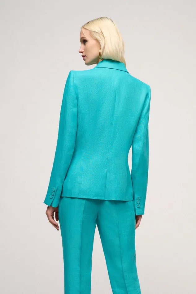 Luisa Spagnoli Jackets and Blazers Venti Turquoise 8211 Women Luisa Spagnoli Jackets and Blazers Venti Turquoise 8211 Women