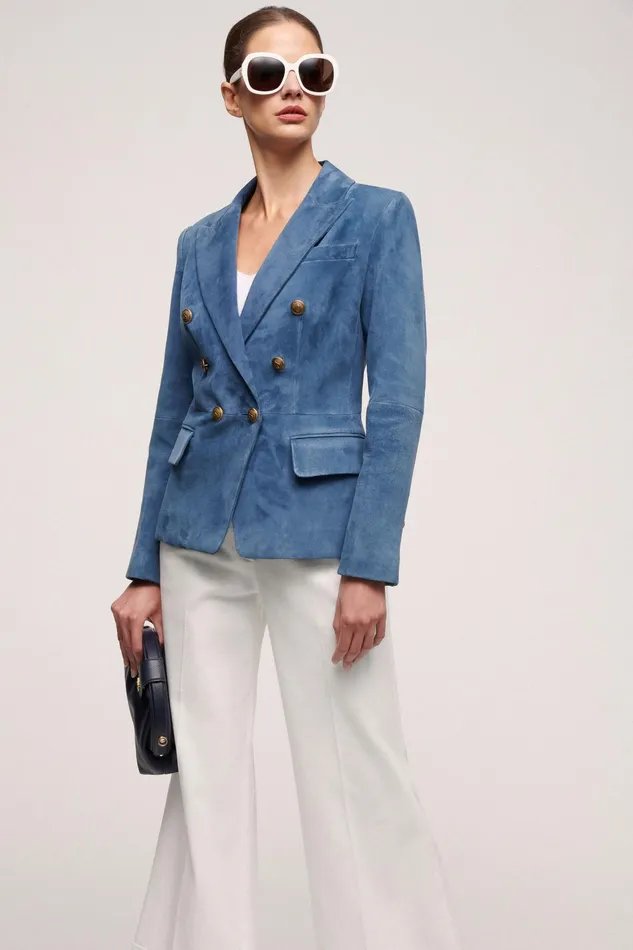 Luisa Spagnoli Jackets and Blazers Versailles Avio Blue 8211 Women