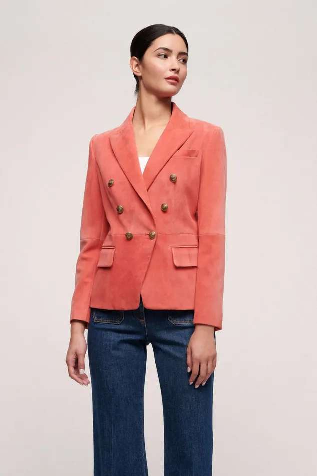 Luisa Spagnoli Jackets and Blazers Versailles Coral 8211 Women