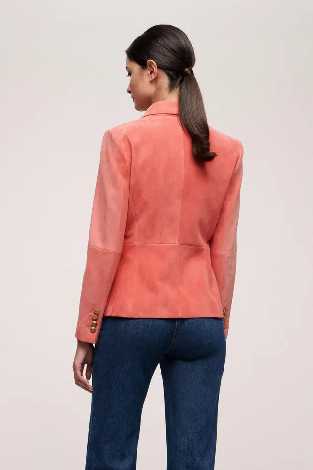 Luisa Spagnoli Jackets and Blazers Versailles Coral 8211 Women Luisa Spagnoli Jackets and Blazers Versailles Coral 8211 Women