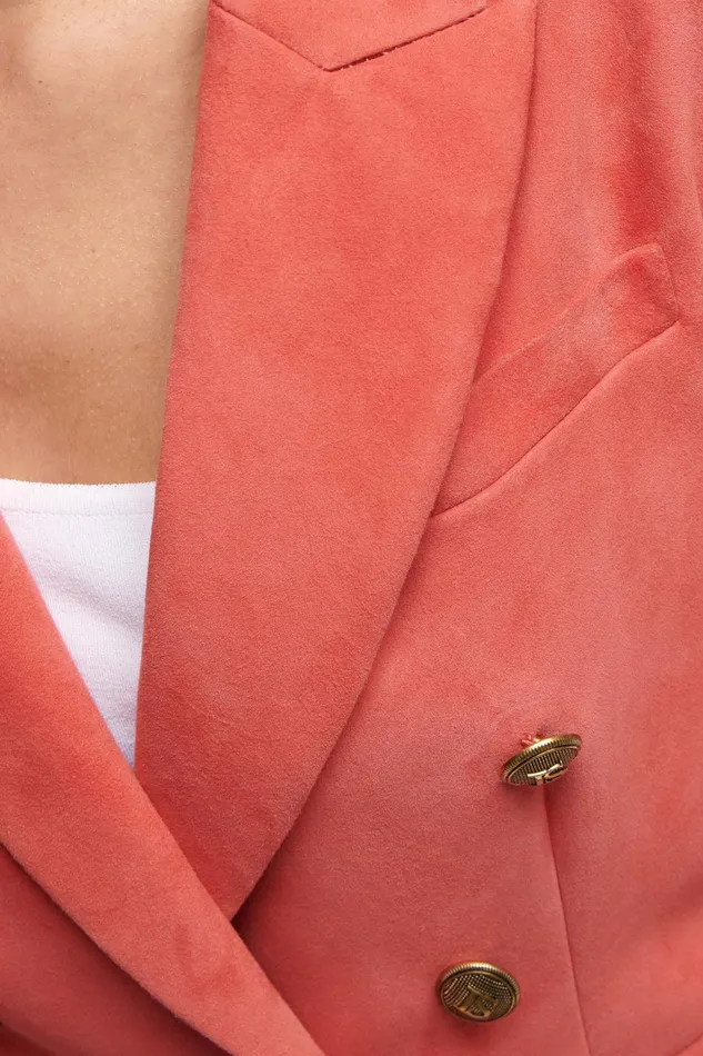 Luisa Spagnoli Jackets and Blazers Versailles Coral 8211 Women Luisa Spagnoli Jackets and Blazers Versailles Coral 8211 Women