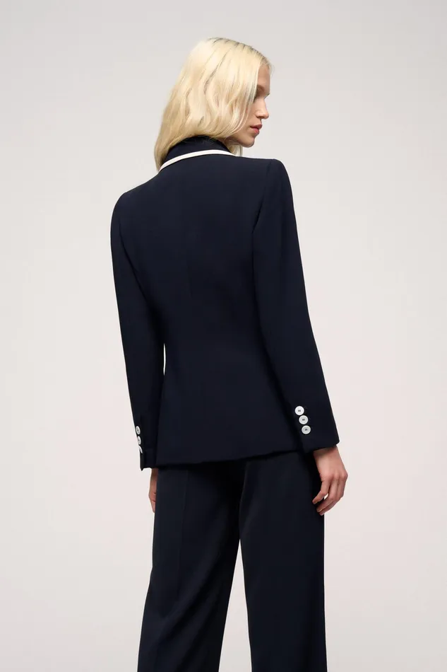 Luisa Spagnoli Jackets and Blazers Versione Bluecream 8211 Women Luisa Spagnoli Jackets and Blazers Versione Bluecream 8211 Women