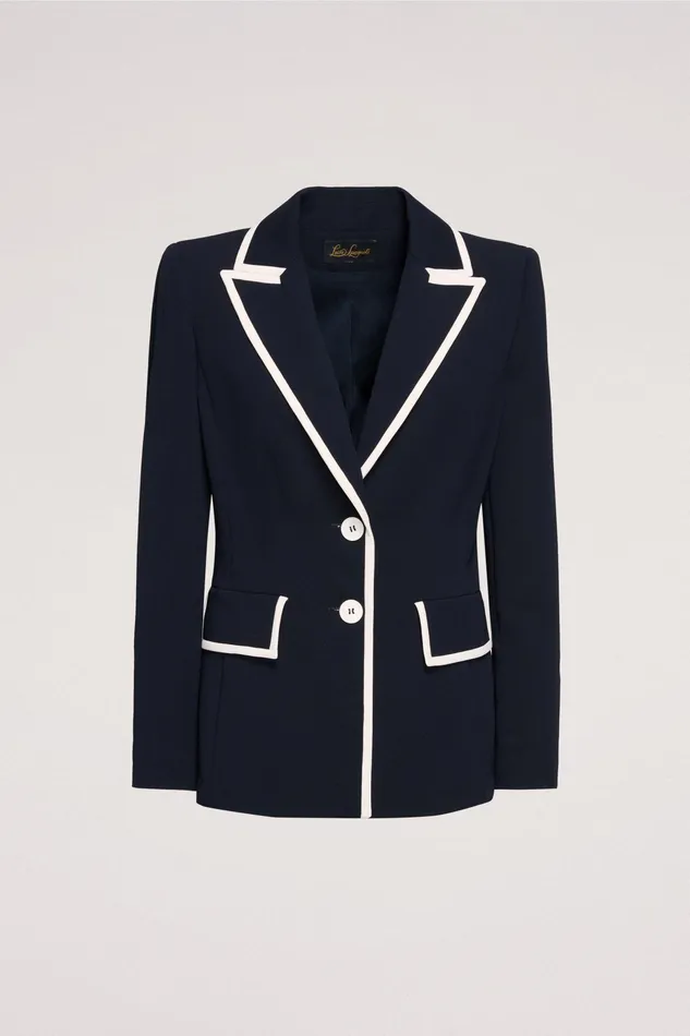 Luisa Spagnoli Jackets and Blazers Versione Bluecream 8211 Women Luisa Spagnoli Jackets and Blazers Versione Bluecream 8211 Women