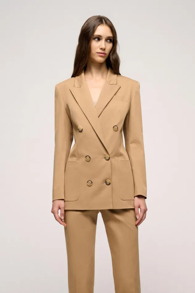 Luisa Spagnoli Jackets and Blazers Vettoriale Camel 8211 Women