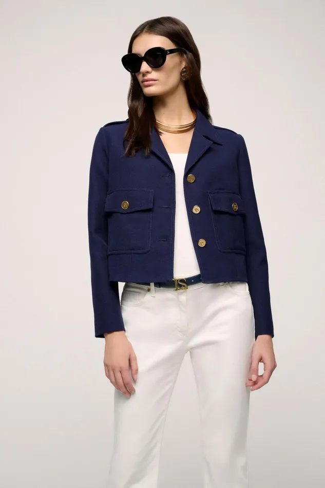 Luisa Spagnoli Jackets and Blazers Vitamina Blue 8211 Women