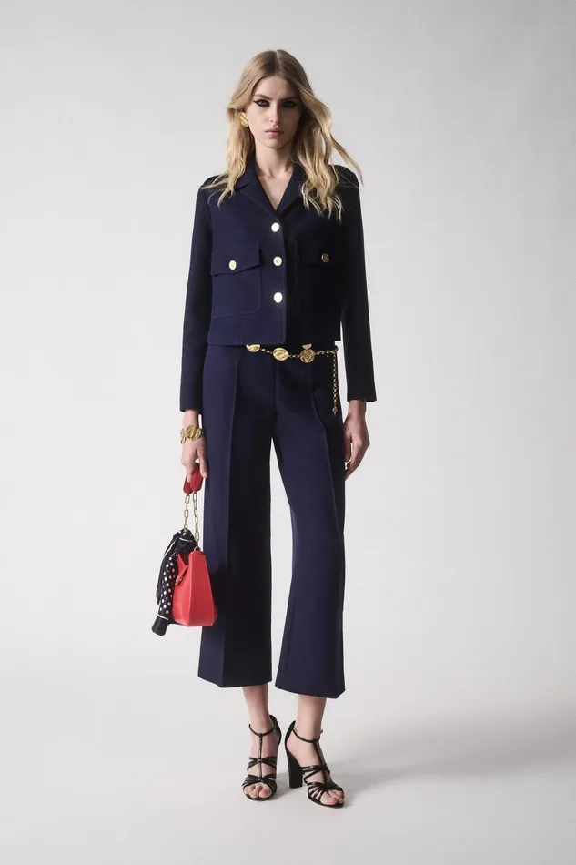 Luisa Spagnoli Jackets and Blazers Vitamina Blue 8211 Women Luisa Spagnoli Jackets and Blazers Vitamina Blue 8211 Women