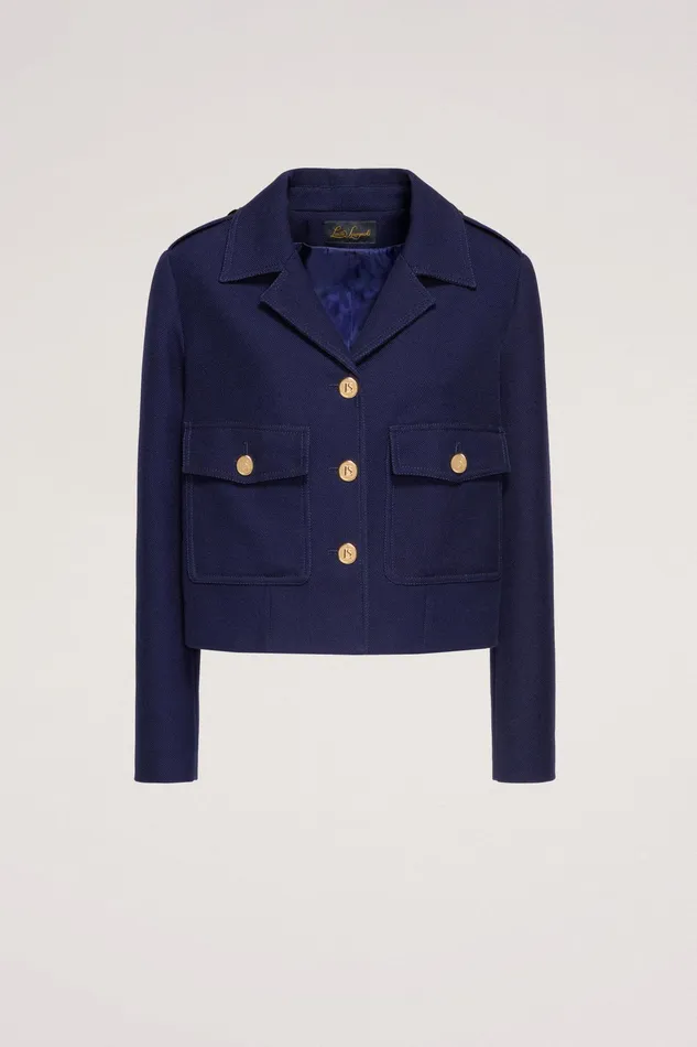 Luisa Spagnoli Jackets and Blazers Vitamina Blue 8211 Women Luisa Spagnoli Jackets and Blazers Vitamina Blue 8211 Women