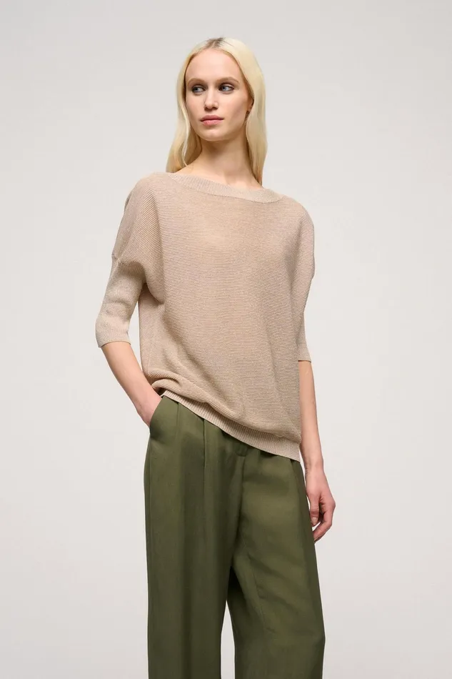 Luisa Spagnoli Knitwear Calabria Beige 8211 Women Luisa Spagnoli Knitwear Calabria Beige 8211 Women